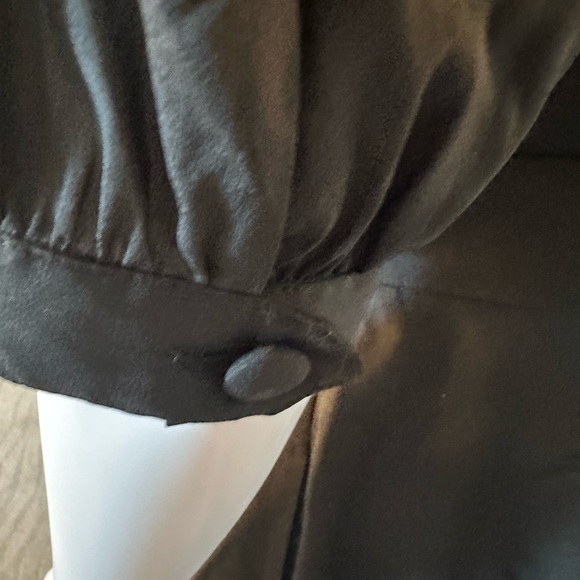 Banana Republic Factory Black Silk/Spandex Dress Size 4 - Picture 7 of 9